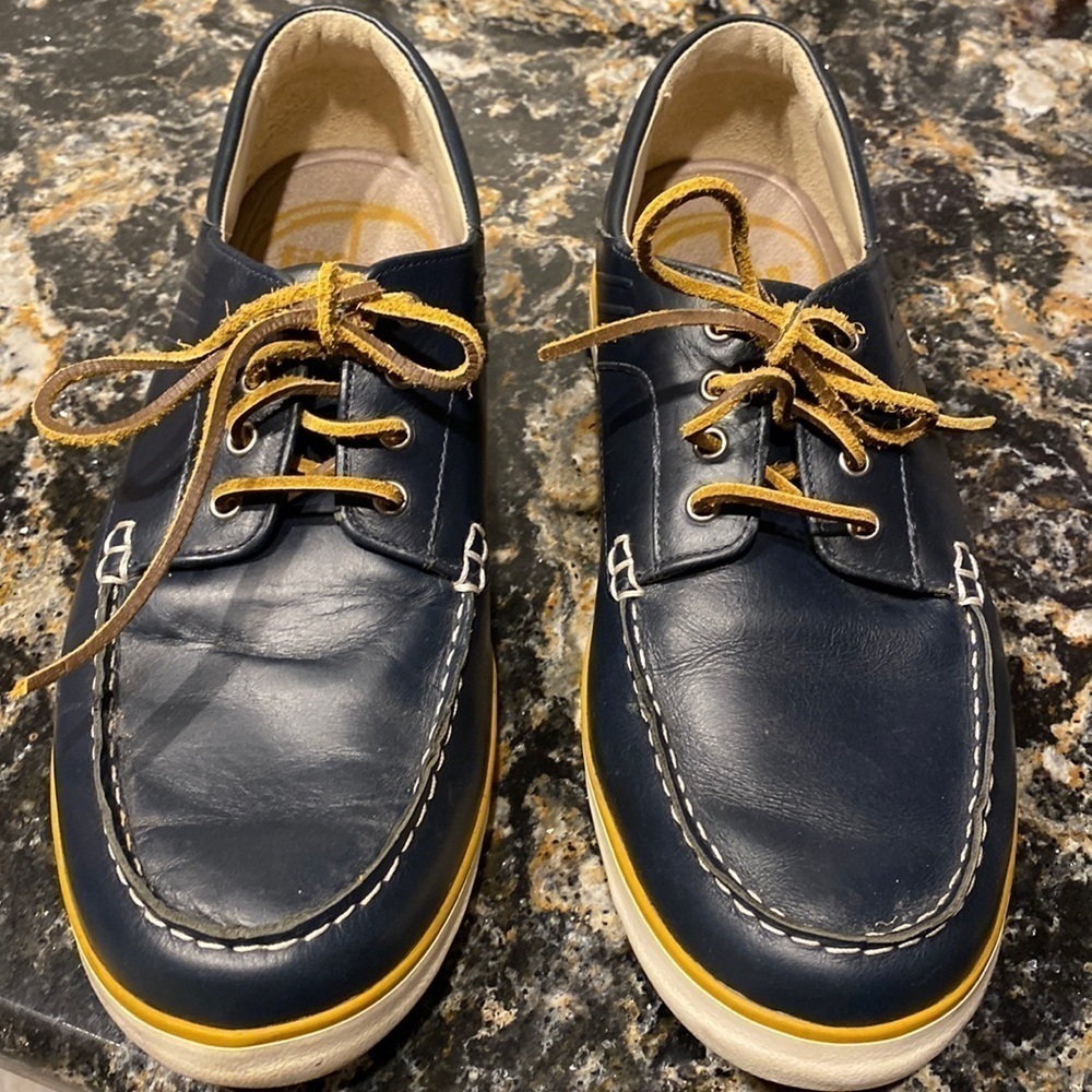 Mens Fitflop navy blue lace up loafers size 11